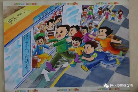 作品名称:《乘坐地铁、遵守秩序》