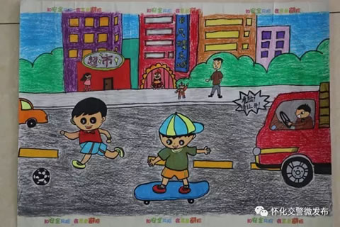 作品名称:《交通安全铭记于心》