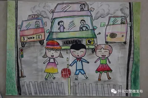 作品名称:《勿把马路当球场》