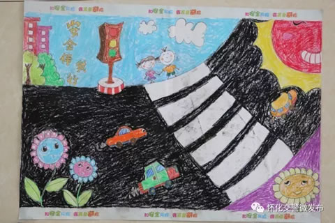 作品名称:《交通规则要牢记》