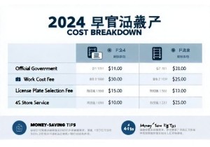 上牌费用计算明细表含工本费服务费及选号费