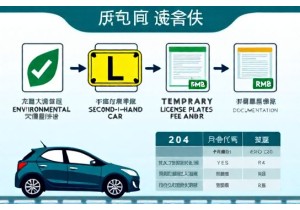上海二手车上牌费用计算含环保查验和临牌费