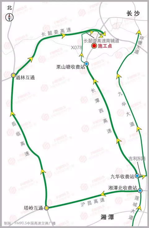 湖南高速、收费站封闭施工，最新绕行线路都在这里！