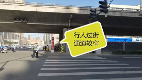 （图2佛慈大街-盐场路立交桥下行人过街问题分析图）