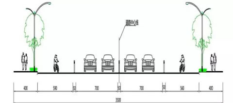 经七路西段横断面