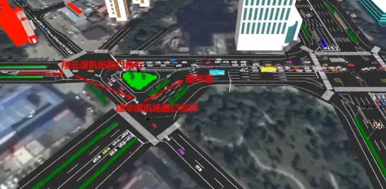 翔云道西侧来车，要直行的车辆