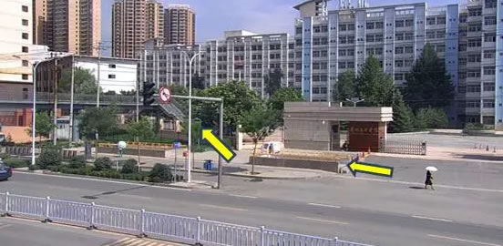 图3雁北路（兰州文理学院门口）过街天桥及地下通道