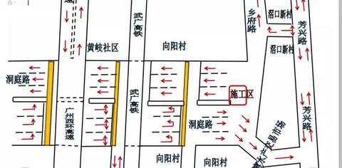 南海洞庭路海宝湾水产交易市场路口明起施工限行