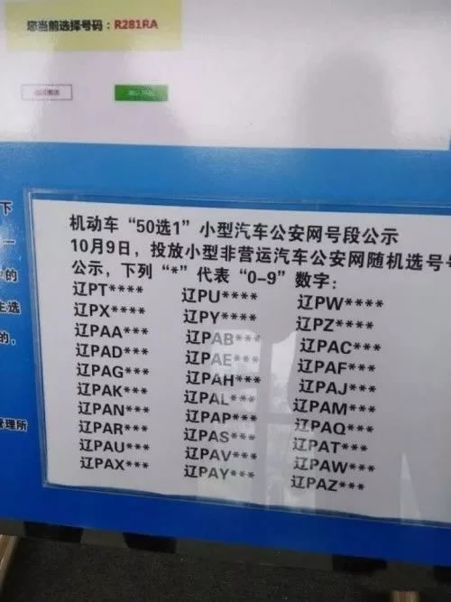 绥中车管所门前排长队，机动车选号放新号段啦！今起实行50选1，靓号太多看花眼！