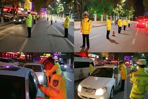 白银交警首开执法大直播，展现民警夜查风采！