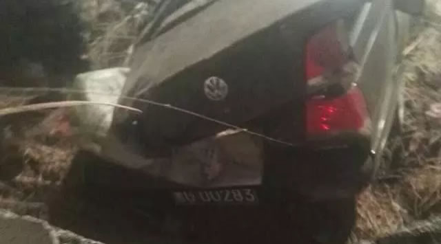 车牌黑GU0283在密山连珠山发生车祸！