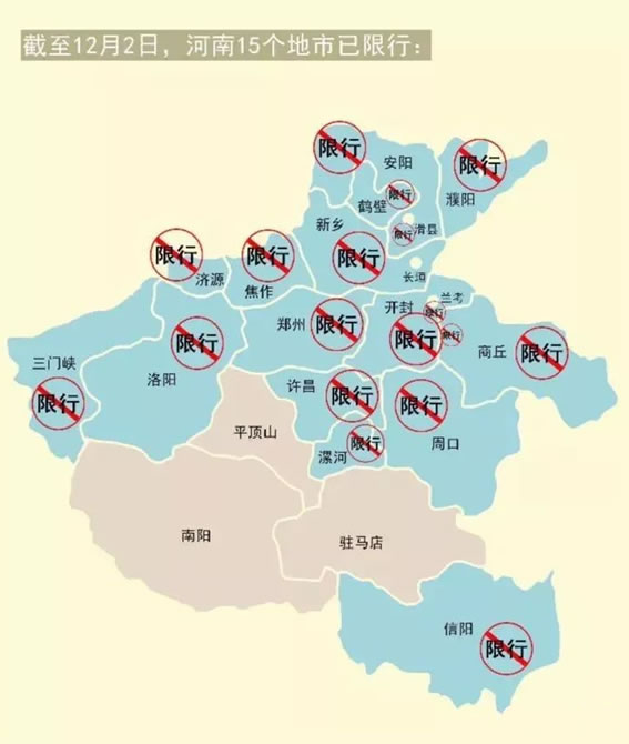 河南各市限行政策一览