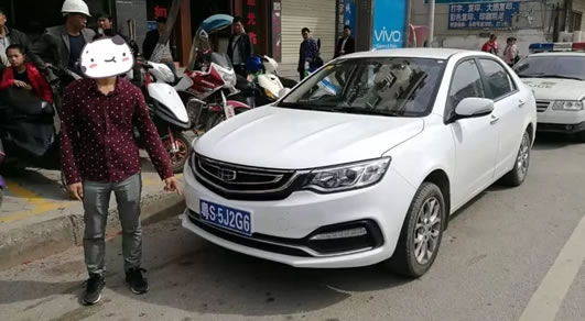 文山富宁:一车牌竟然是贴上去的?!