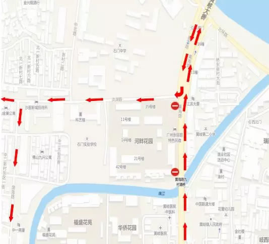 第一阶段通行示意图