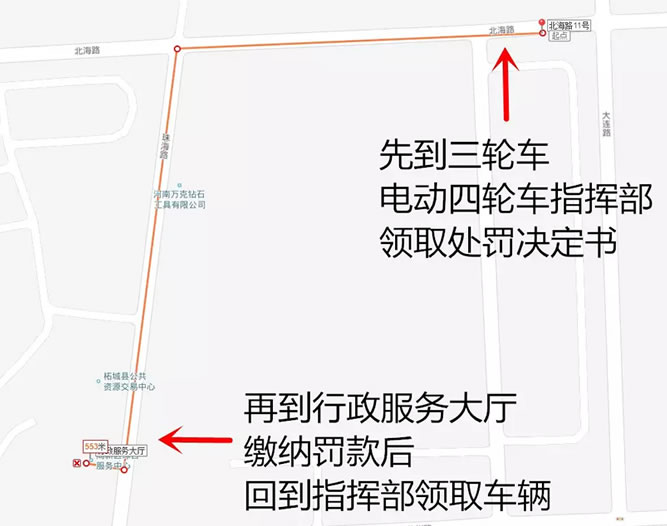 柘城县三轮车、电动四轮车开始整治