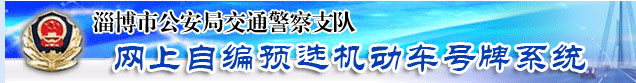 淄博新车车牌网上选号地址及指南