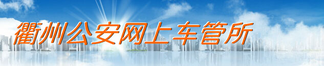 衢州网上车管所