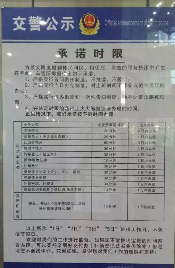 毕节市交警支队车管所推出六项措施擦亮车管窗口
