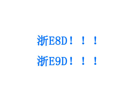 湖州车管所12月28日启用浙E8D！！！和浙E9D！！！新车牌号段