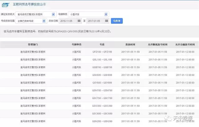 由于此次放号数量较多，下面为部分号段的截图页面-(1)